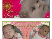 Babykarte Rebecca