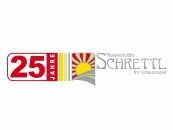 Logo Jubiläum Reisestudio Schrettl